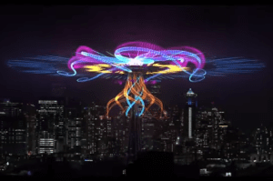 스페이스 니들에서 새해 전야 불꽃놀이 개최…드론 수백 대 동원