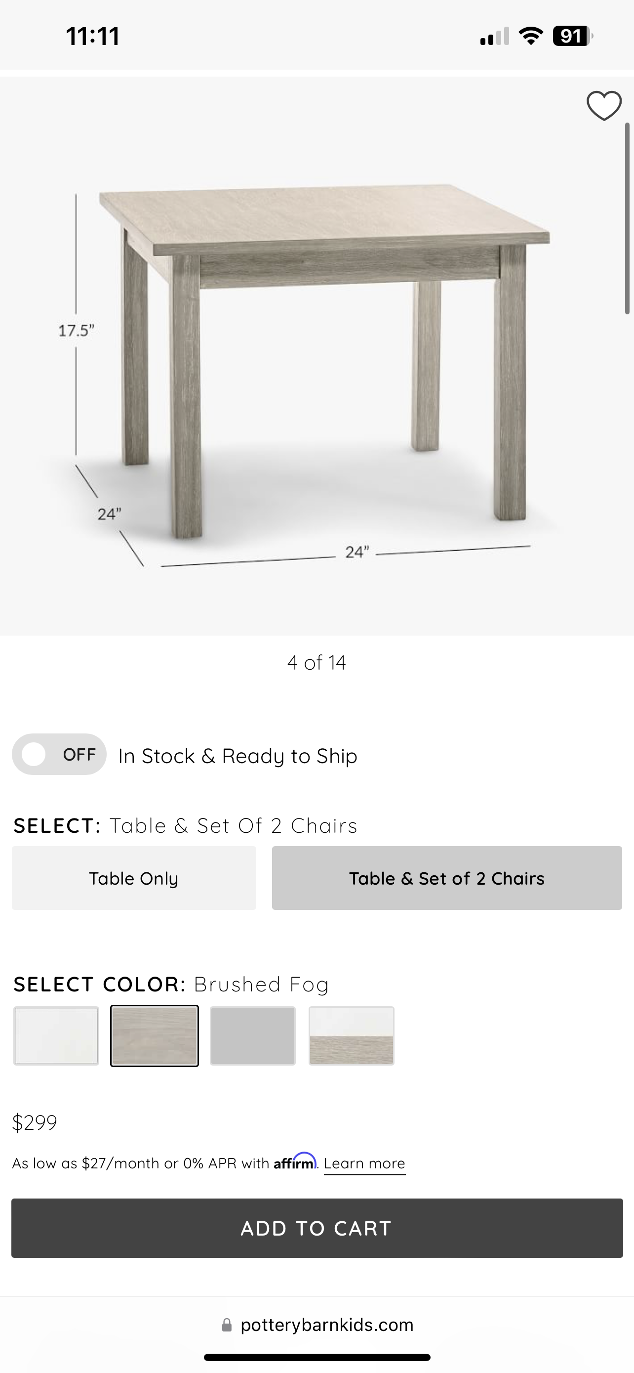 Pottery barn my first play table 케이시애틀 KSeattle
