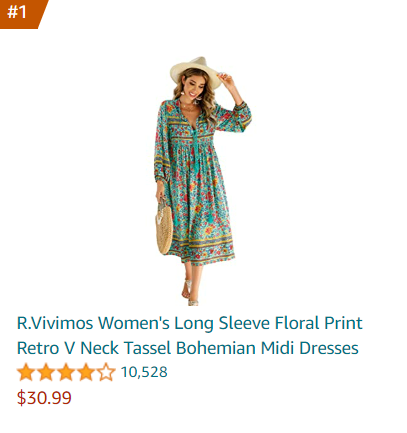 미국 여성들이 가장 많이 입는 원피스는?