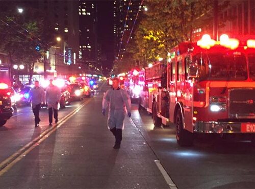 다운타운 시애틀에서 총격발생으로5명 부상, 범인 현재 도주상태..