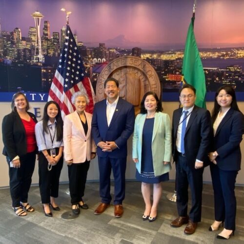 시애틀 총영사, 시애틀 시장 면담…린우드 및 페더럴웨이 시장도 연달아 만나