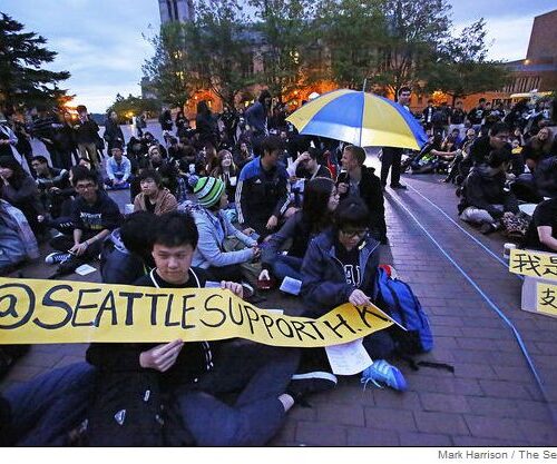 UW, 홍콩 민주화운동 지지를 위한 집회 열어