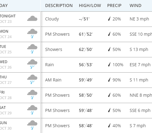 한주간 소식 & 날씨